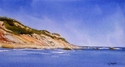 Painting--Watercolor-SeascapeClay Cliffs