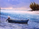 Painting--Watercolor-SeascapeBlue Waters