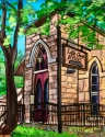 Tracy Gand - Mixed Media little church, little, church, heaven, san antonio, sanantonio, riverwalk, river, walk, villajita, village, sanctuary, vacation, texas, tmgand, fine, art - Mixed Media