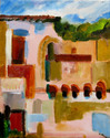 Painting--Oil-CityscapeThe City, Italy
