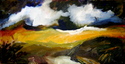 Painting--Oil-LandscapeOctober Sky