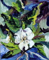 Painting--Oil-FloralGardenia
