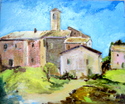 Painting--Acrylic-CityscapeNear Montone