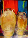 Painting--ExpressionistTuscan jars