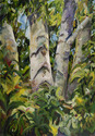 Painting--Oil-LandscapeBirches
