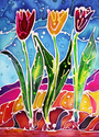 Fiber Art-Tulips