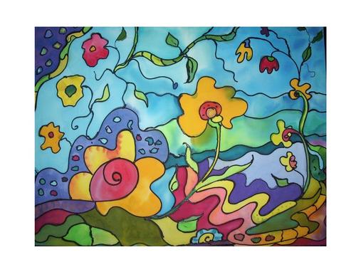 Painting-Abstract-Coloring Book Garden