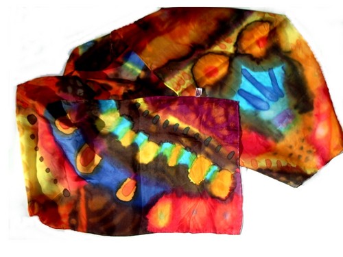 Fiber Art-silk scarf 3