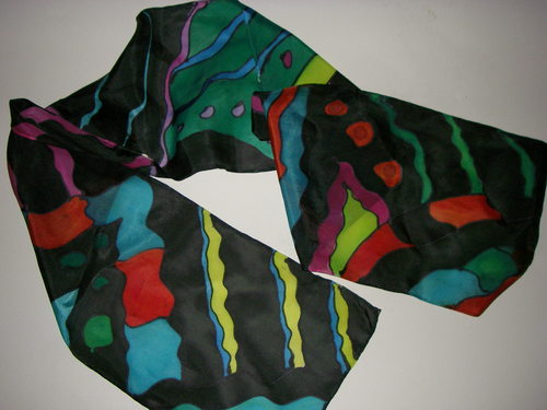 Fiber Art-geo scarf