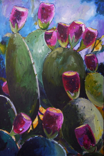Painting-Impressionism-prickly pears