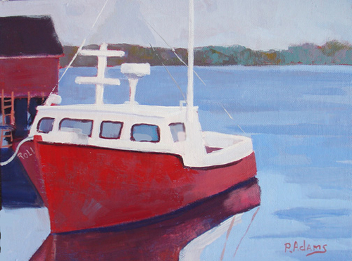 Painting-Acrylic-Lobster Boat