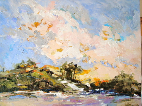 Painting-Landscape-Sunset Dunes