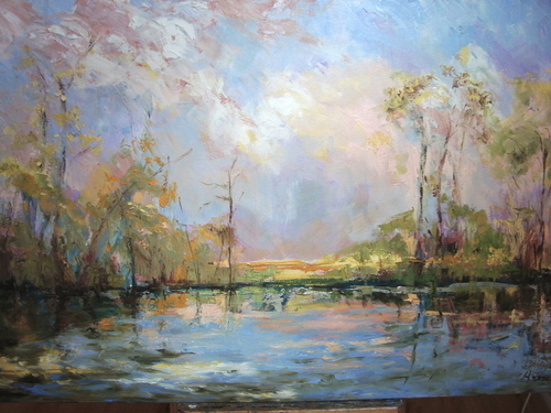 Painting-Landscape-Spring Dream, Bayou Bonfouca