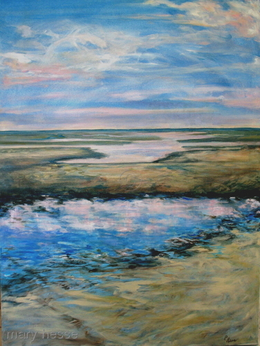 Painting-Seascape-Tidal Flats off Horn Island