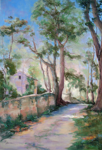 Painting-Landscape-Road in the Luberon
