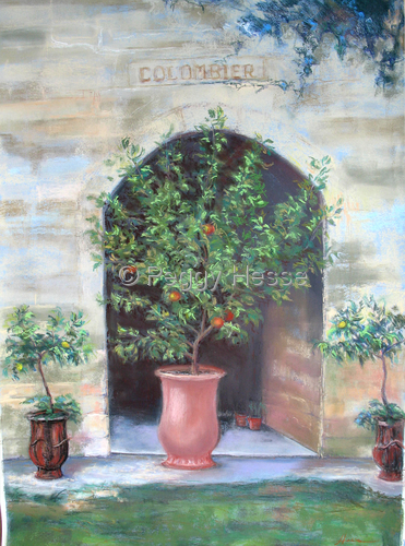 Painting-Impressionism-Potted Lemon Tree, Provence