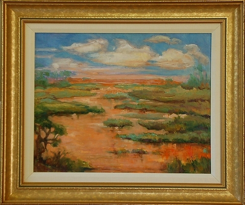 Painting-Impressionism-Orange Water