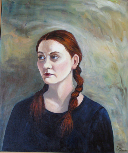 Painting-Portrait-Still Waiting