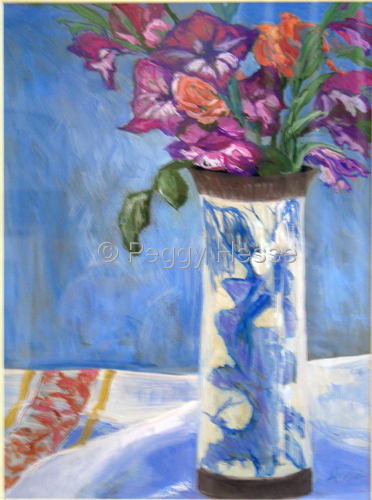 Painting-Still Life-The Chinese Vase