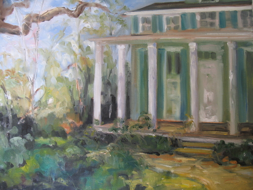 Painting-Cityscape-Coffee Street, Old Mandeville