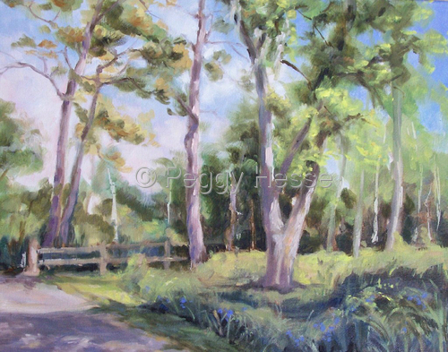 Painting-Landscape-Road to Broadaxe Farm