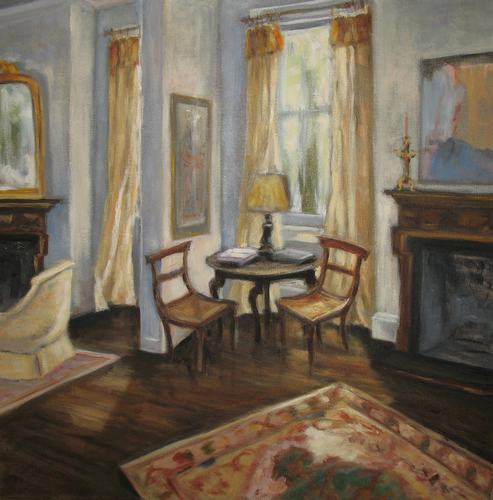 Painting-Impressionism-Light in the Music Room