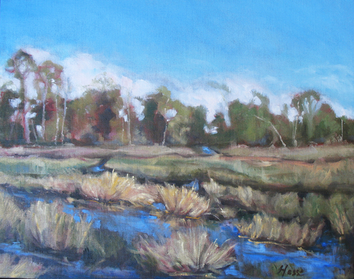 Painting-Plein Air-Wetland Gold