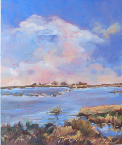 Painting-Plein Air-Fountainbleau Marsh Triptych #1