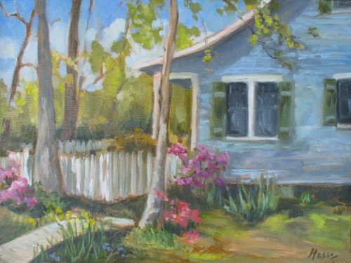 Painting-Cityscape-A Little Corner of Heaven