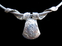 Celtic Design Slide Pendant in fine silver
