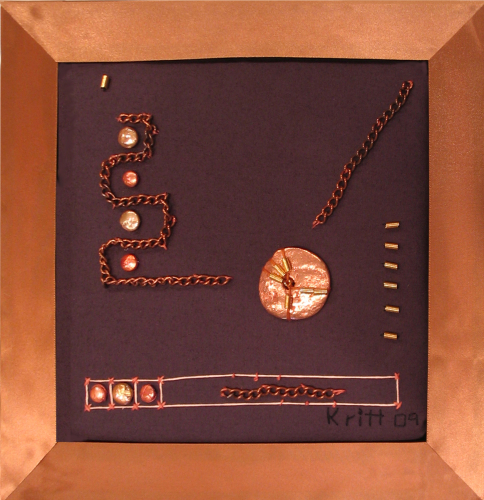 Mixed Media-Non-representational-Chain Reaction