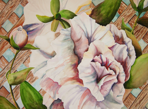Painting-Rose Trellis