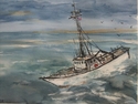 Painting--Watercolor-SeascapeThe Crest