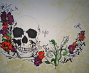 Skull Flower Mural