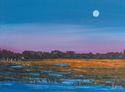 Painting--Acrylic-LandscapeMoon Over Marsh