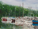 Painting--Acrylic-SeascapeMisty Marina II