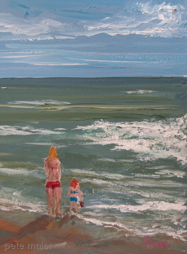 Painting-Seascape-Beach Babes