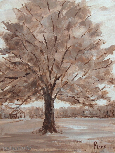 Painting-Landscape-There's A Tree