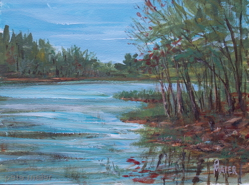 Painting-Landscape-Spring Lake