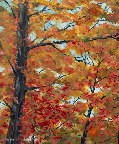 Painting-Landscape-Falls Back