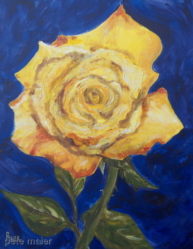 Painting-Yellow Rose