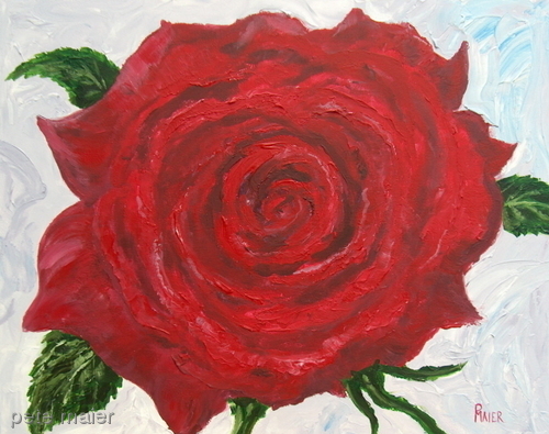 Painting-Botanical-Red Rose
