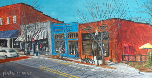 Painting-Cityscape-Paintin The Town