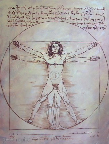 Painting-Allegorical-Vitruvian Man