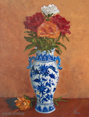 Painting-Floral-Five Roses