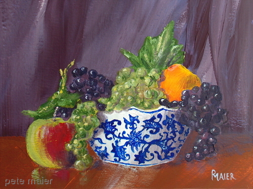 Painting-Still Life-Fruit Bowl