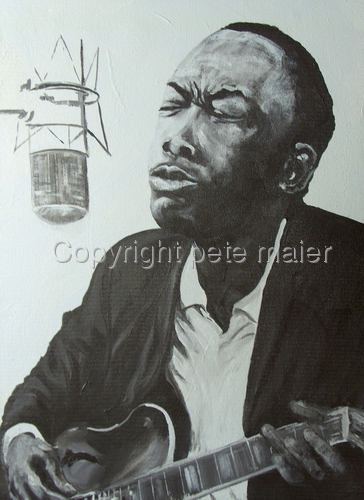 Painting-Portrait-John Lee Hooker