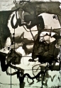 Patricia Butynski - Drawing expressive drawing, abstract, action drawing, black and white, ink on paper - Drawing