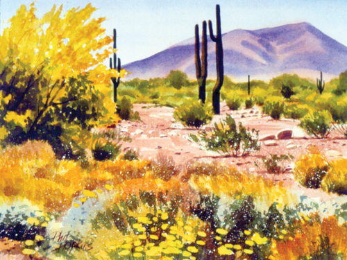 Painting-Desert in Bloom
