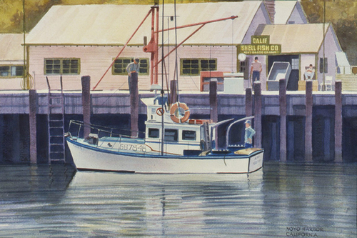 Painting-Landscape-Bringing in the Catch